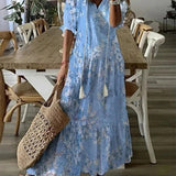 Abito maxi bohémien da donna – Valorizzante e fluido