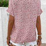 Blusa Femminile Sottile – Con Bottoni, Adatta per Lavoro e Uso Quotidiano