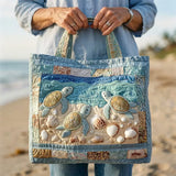Borsa trapuntata artigianale - Tartarughe Marine