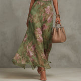 Anni – maxi-abito con stampa floreale