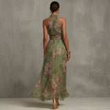 Anni – maxi-abito con stampa floreale