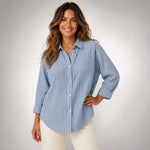 Camicia a righe morbida e comoda da indossare
