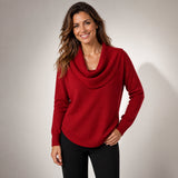 Maria™ | Maglione con collo drappeggiato