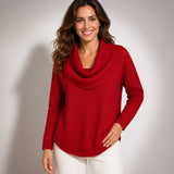 Maria™ | Maglione con collo drappeggiato