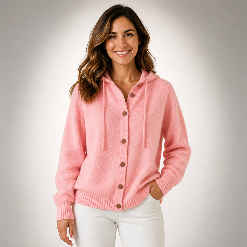 Livia™ | Cardigan con cappuccio morbido