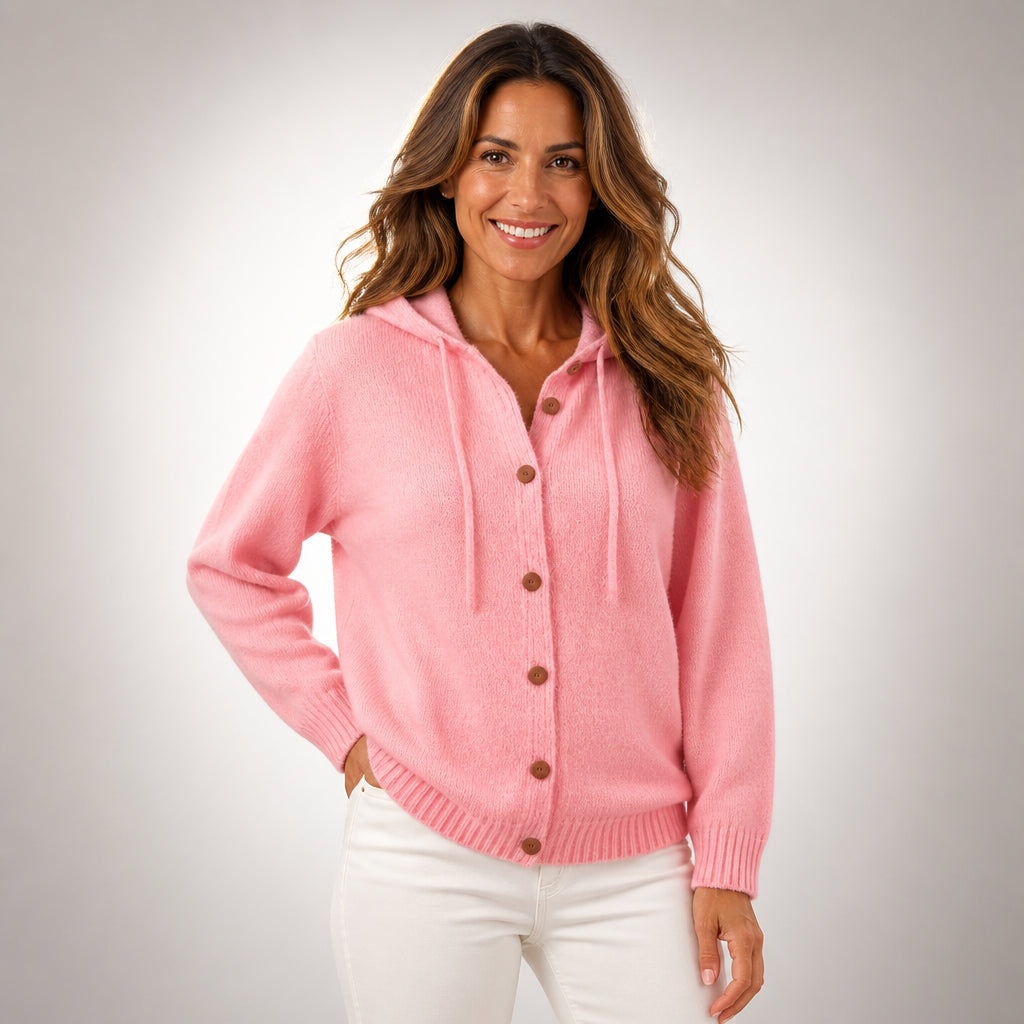 Livia™ | Cardigan con cappuccio morbido