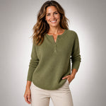 Laura™ | Maglione henley morbido e comodo