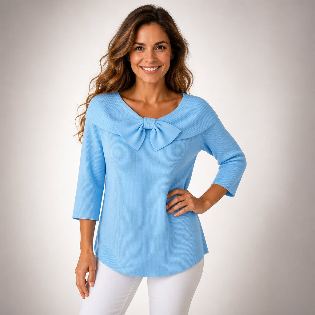 Serena™ | Maglione con fiocco, comfort senza vincoli