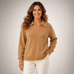 Giovanna™ | Maglione con collo polo e bottoni