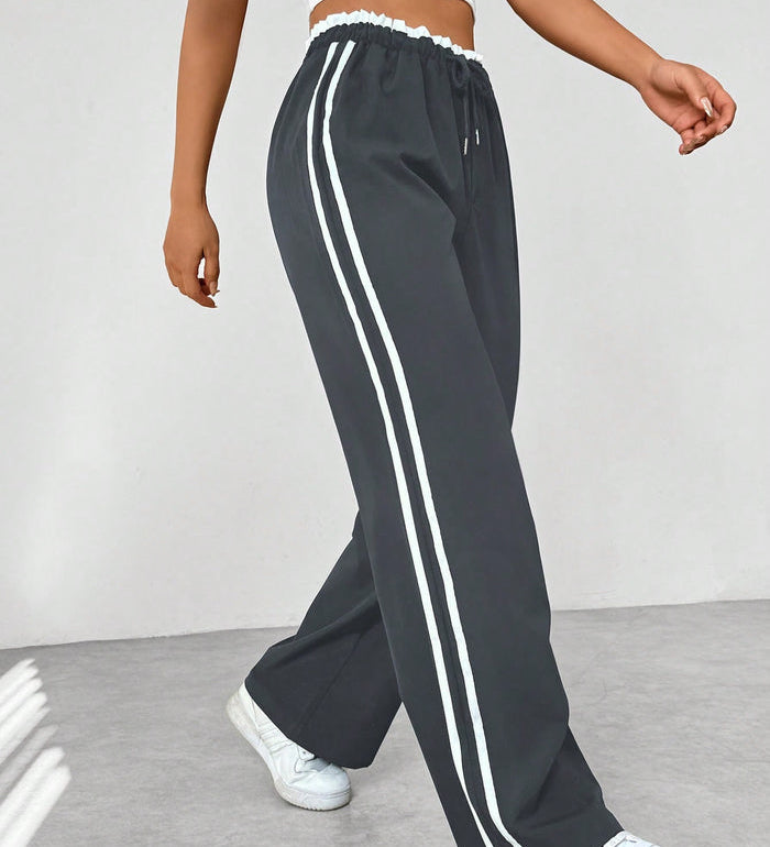 Pantaloni Jogging Donna a Vita Alta – Vestibilità Sportiva per Uso Casual