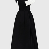 Abito Midi A-Line da Donna – Con Una Spalla, Adatto per Occasioni Festive