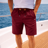 Varel | Pantaloni corti in cotone con tasche con zip