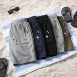 Varel | Pantaloni corti in cotone con tasche con zip