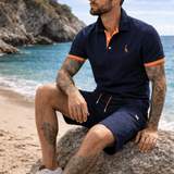 Varel | Pantaloni corti in cotone con tasche con zip