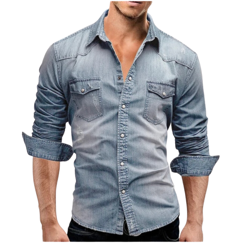 Varel | Camicia in denim dallo stile moderno