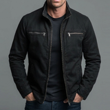 Varel | Giacca vintage in cotone con chiusura a zip