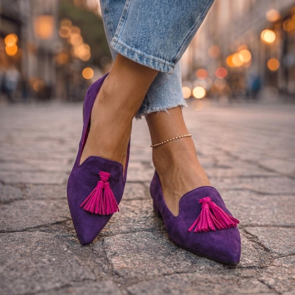 Rosa™ | Ballerina a punta con nappina