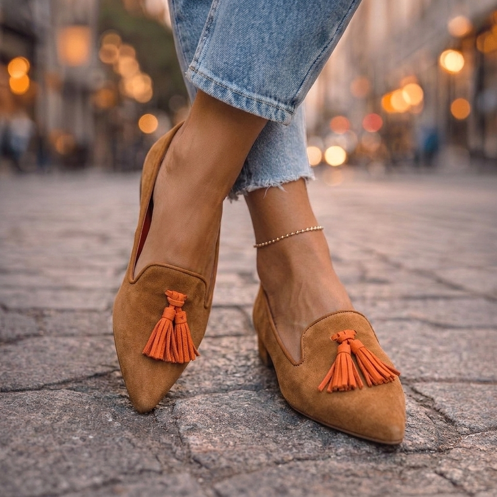 Rosa™ | Ballerina a punta con nappina