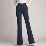 Pantaloni sartoriali eleganti da donna con taglio ad A e vita alta