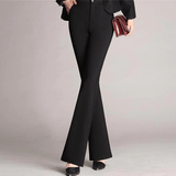 Pantaloni sartoriali eleganti da donna con taglio ad A e vita alta