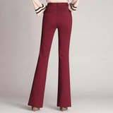 Pantaloni sartoriali eleganti da donna con taglio ad A e vita alta