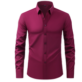 Camicia formale elasticizzata da uomo senza rughe Premium