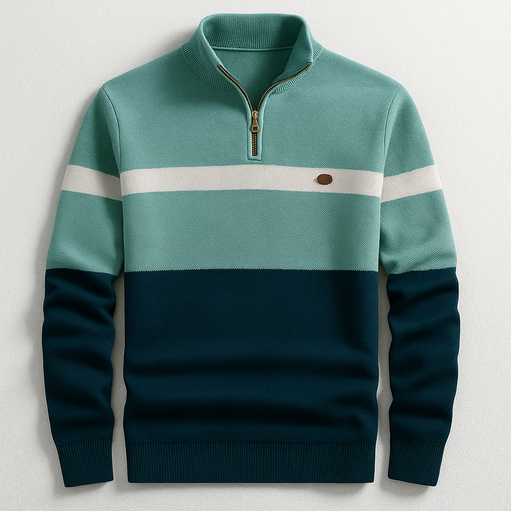 Maglione Slim Fit da Uomo – Con Zip, Adatto per Uso Casual e Quotidiano