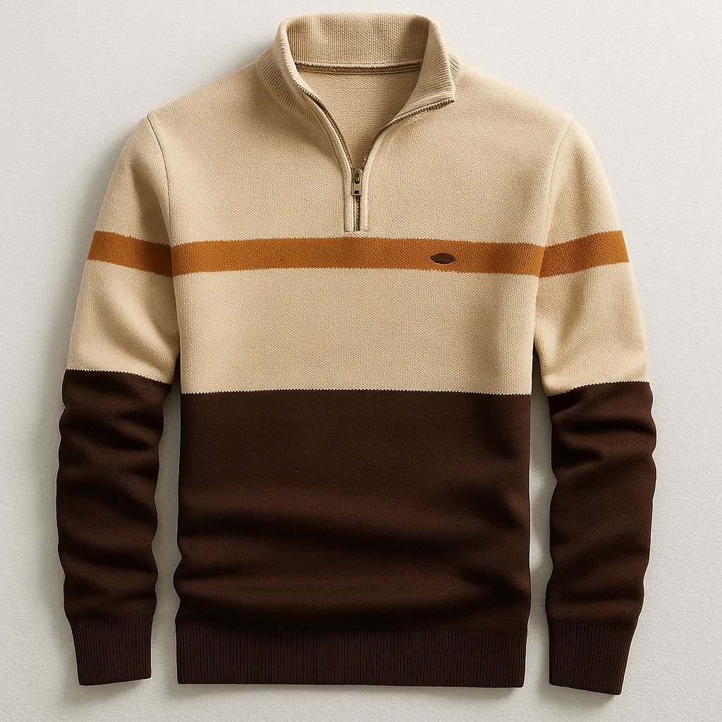 Maglione Slim Fit da Uomo – Con Zip, Adatto per Uso Casual e Quotidiano