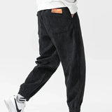 Pantaloni in velluto alla moda da uomo – Pantaloni casual comodi
