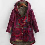 Donna - Cappotto invernale lungo in pelliccia sintetica con cappuccio