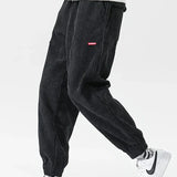 Pantaloni in velluto alla moda da uomo – Pantaloni casual comodi