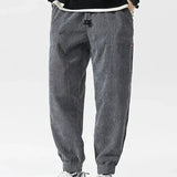 Pantaloni in velluto alla moda da uomo – Pantaloni casual comodi