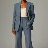 Completo Donna a Due Pezzi – Poliestere Leggero, Blazer Slim Fit con Pantaloni Ampi per Ufficio o Occasioni Formali