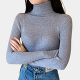 Donna - Maglia a coste - Stile dolcevita
