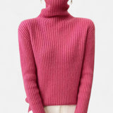 Valmonti | Maglione dolcevita spesso a coste da donna