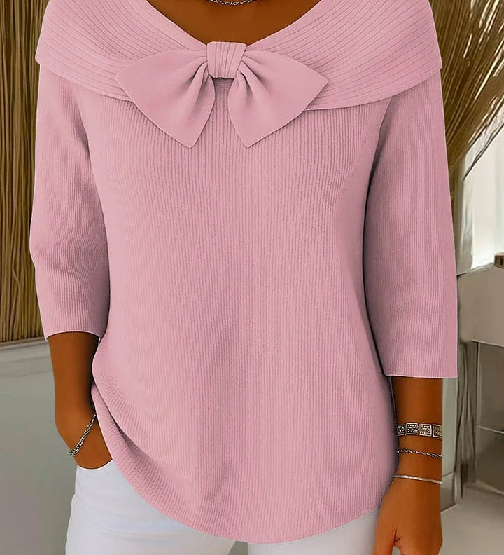 Serena™ | Maglione con fiocco al collo