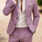 Completo Slim Fit da Uomo – Casual per Occasioni Festive, Con Bottoni e Zip
