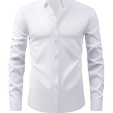 Camicia formale elasticizzata da uomo senza rughe Premium