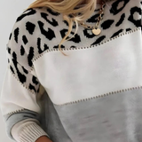 Maglione da donna in maglia stampata – Modello comodo a maniche lunghe per l’autunno e l’inverno
