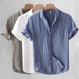 Varel | Camicia elegante a maniche corte con bottoni
