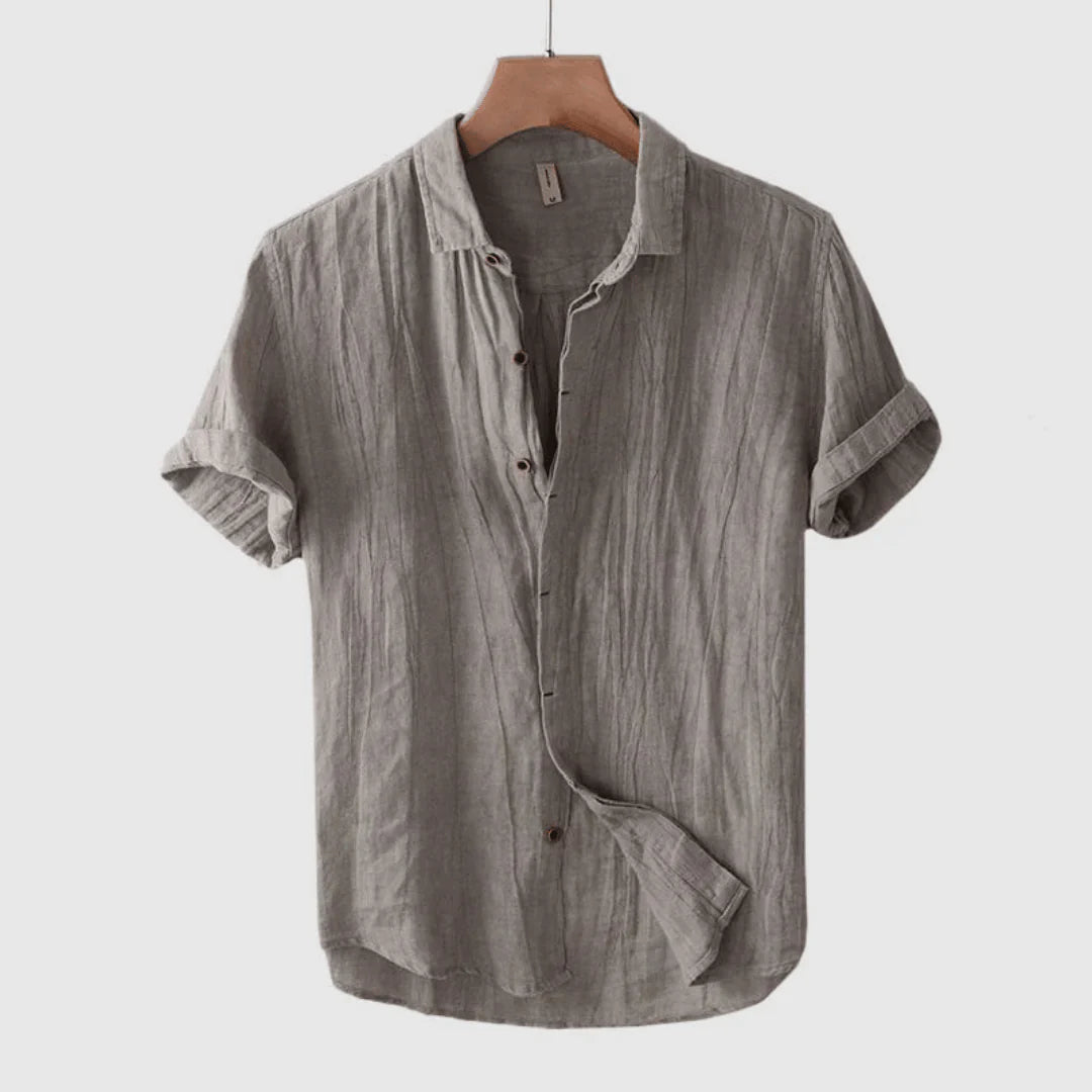 Varel | Camicia elegante a maniche corte con bottoni