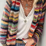 Cardigan in Maglia Colorato da Donna – Stile Casual Morbido e Confortevole