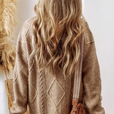 Donna - Vestito in maglia a cavi - Oversize