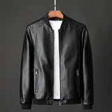 Camilla™ | Giacca biker in pelle con collo rialzato