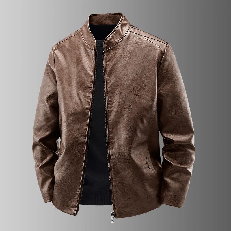 Paola™ | Giacca biker in pelle vintage