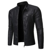 Ilaria™ | Giacca in pelle con zip frontale