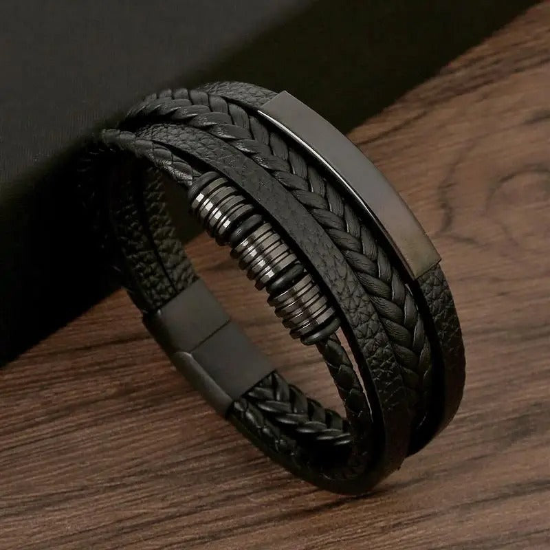 Bracciale Slim Fit da Uomo – Accessorio Casual con Chiusura Regolabile