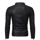 Ilaria™ | Giacca in pelle con zip frontale