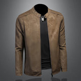 Claudia™ | Giacca in pelle con zip frontale