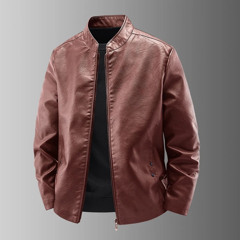 Paola™ | Giacca biker in pelle vintage